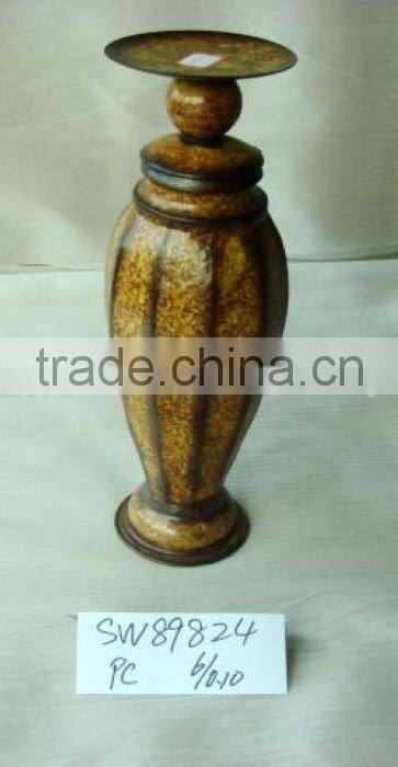 metal vase candle holder