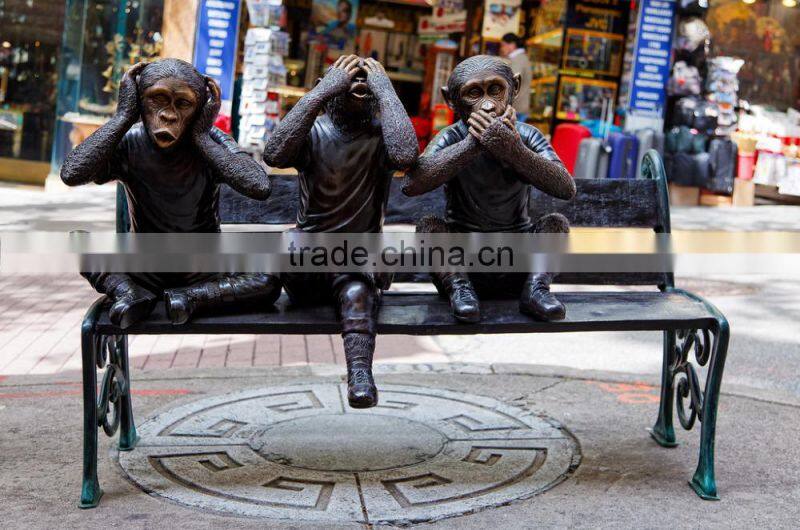 High quality bronze monkey statue for sale