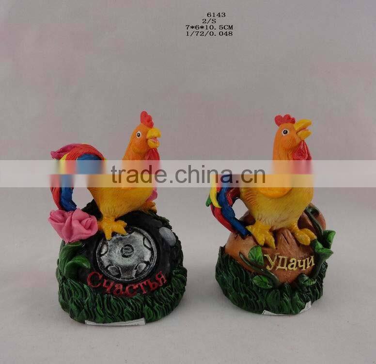 2017 Resin new year chicken ornament