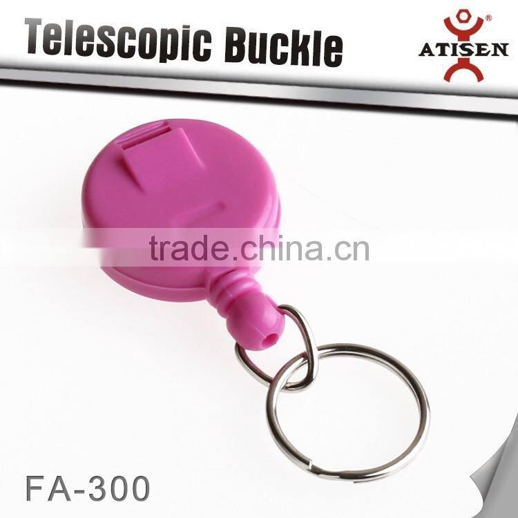 360MM Circular Plastic Retractable Buckle Lanyard Belt Clip