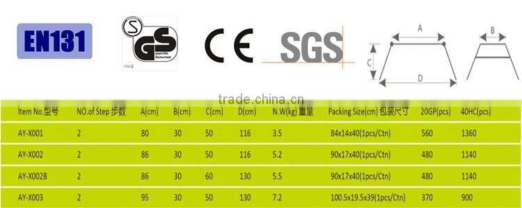 2015 hot sell Aluminum working platform ladder