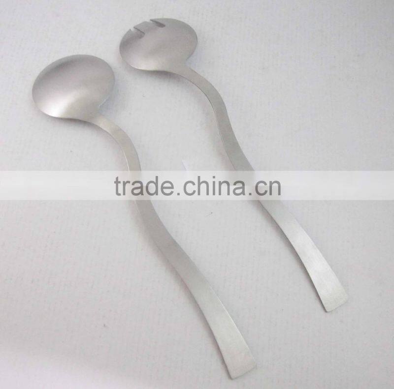 Stainless Steel Cooking Tools Salad Spoon And Salad Fork
