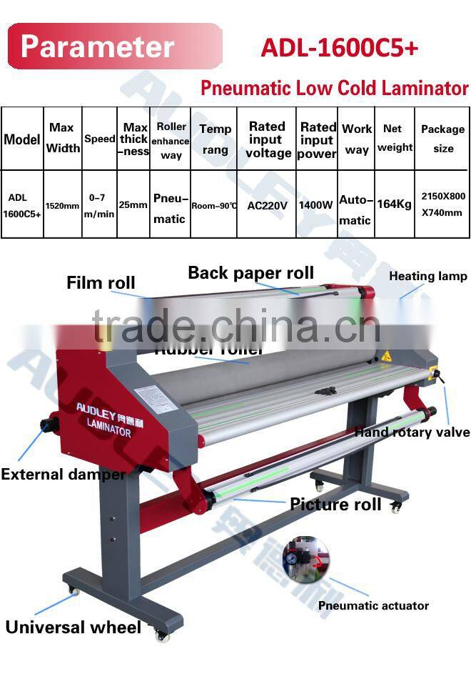 ADL-1600C5+ Cold Laminator 1600mm