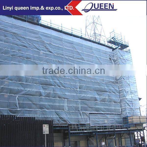 Linyi PE Leno Tarp Construction Plastic Scaffold Sheeting for a clean construction site