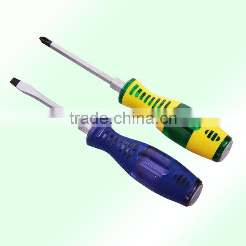 D1008 310 Yellow and green transparent wear heart handle with alone use screwdriver