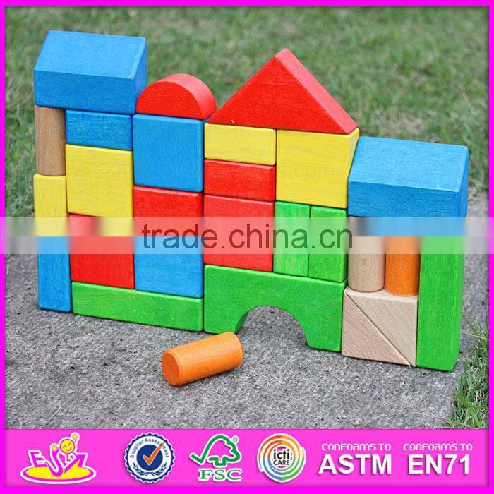 2015 Educational wooden trolly toy,Children blocks drag car handmade wooden trolly toy,Block Trolly wooden block car toy W13C019