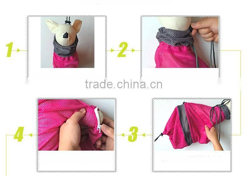 Zipper Mesh Pocket Clean Cat Bath Cage Pet Cat Clean Bag