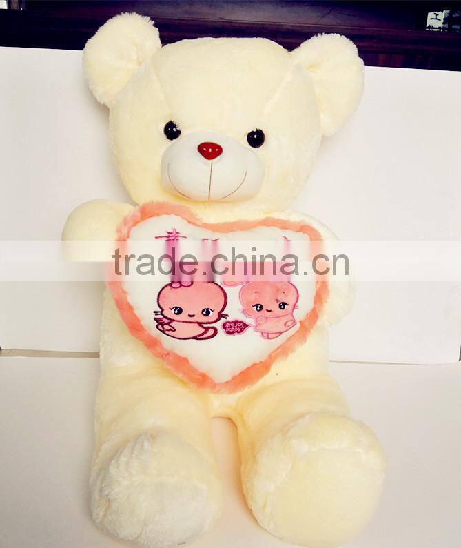 2015 hot sale customized life size teddy bear for girlfriend