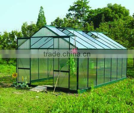 aluminum greenhouse with four-window
