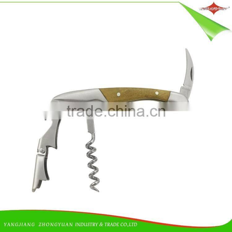 ZY-K1066 custom good quality wine bottle opener Waiter's Corkscrew by factory