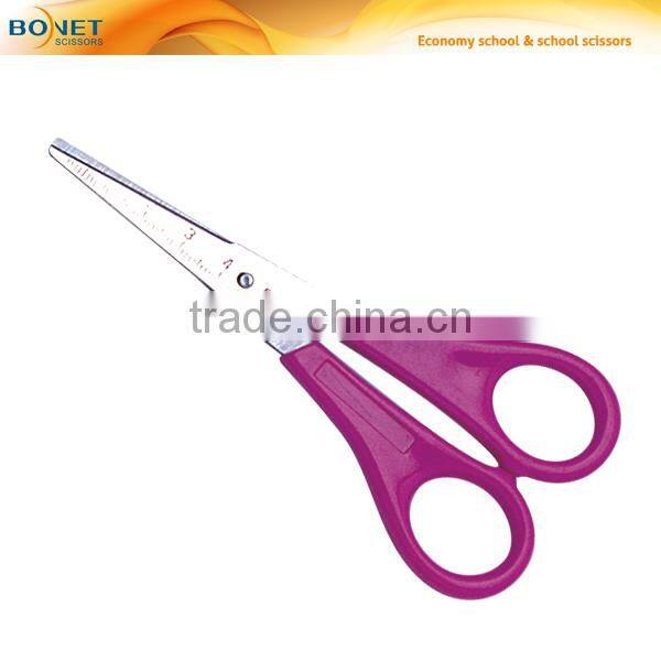SSC0029 5" New Popular blunt tip scale measure student ruler scissors