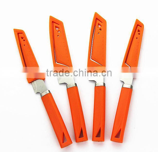 Cheap Custom Professional traveling pocket knife,fruit knife with cover D-084A
