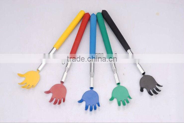 Extendable stainless steel back scratcher telescopic back scratcher