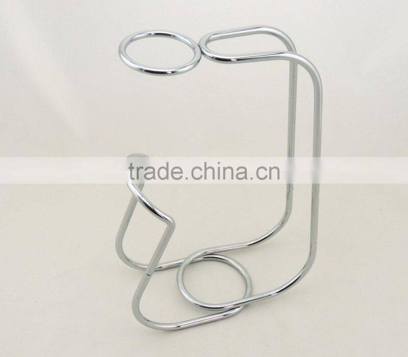 metal red wine rack/display rack for wine bottle