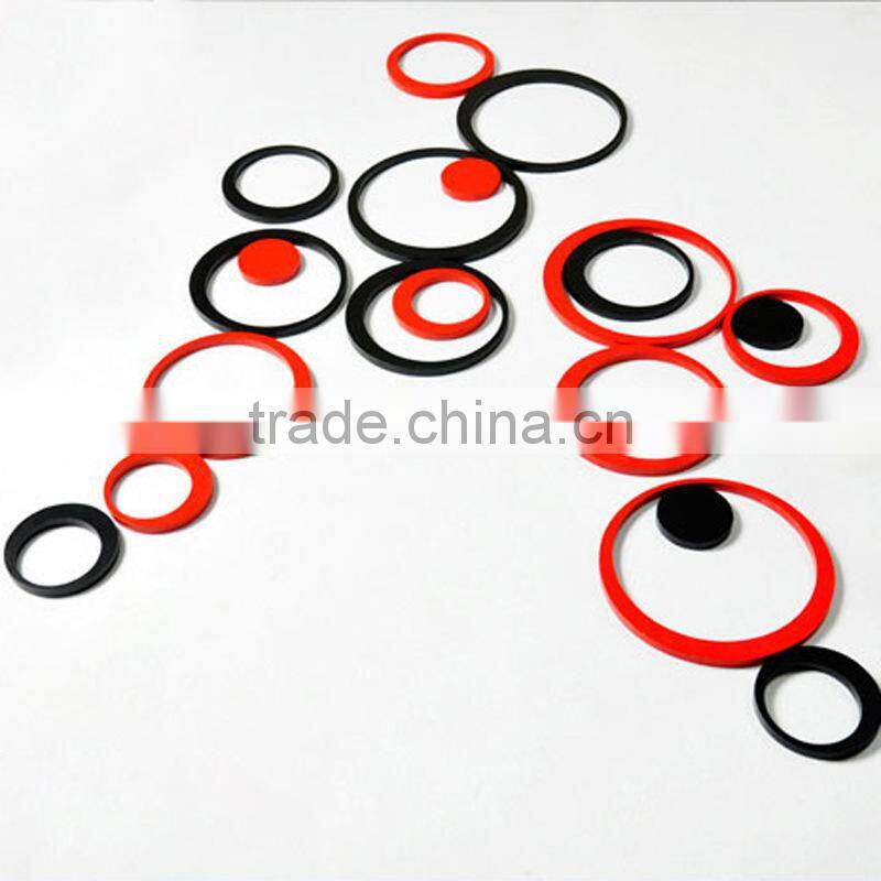 Fashion decorative circle DIY wall sticker , 3D sitting room custom wall stickers TV setting post