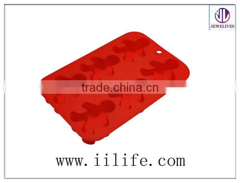 Custom shaped silicone ice cube mould