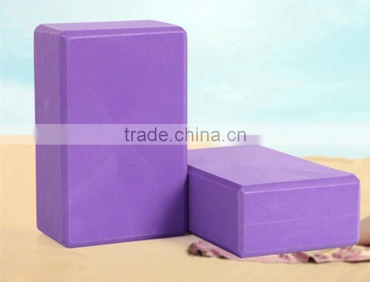 High- density EVA,200g yoga brick double color and one color soft foam yoga block, weight 190-200g
