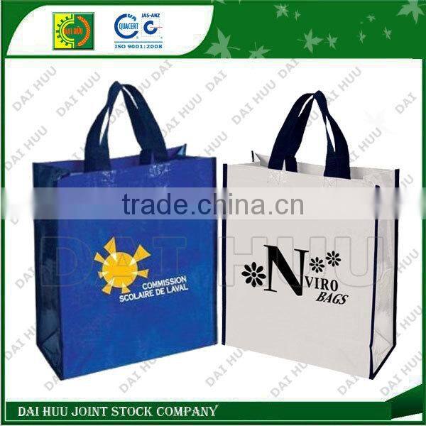 High quality fashion PP woven shopping bag laminated with BOPP