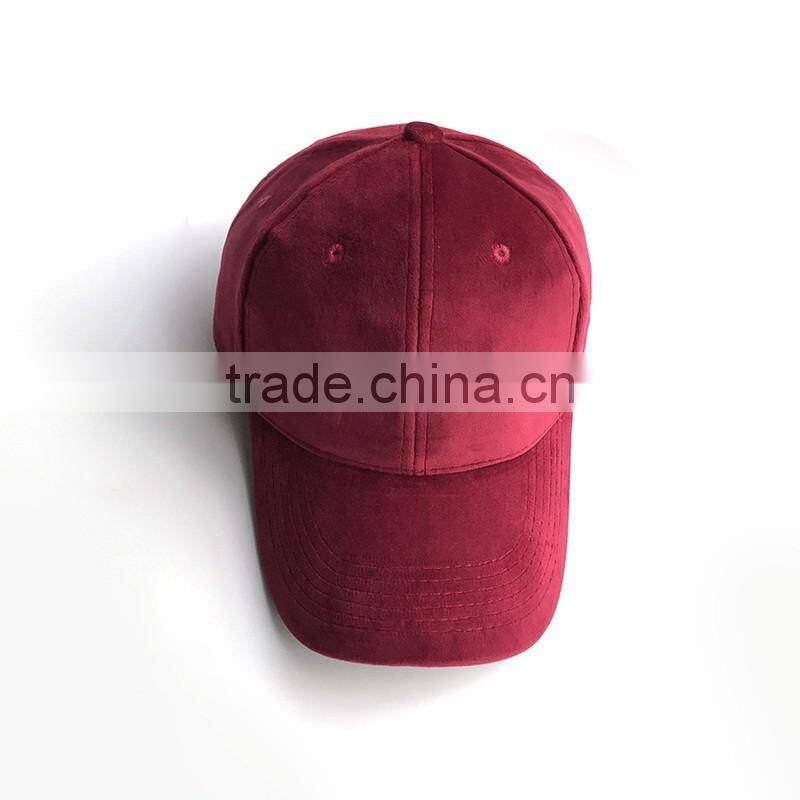 Blank Suede Baseball Cap With Your Own Deisgn