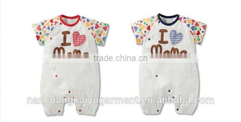 custom printed baby rompers,cute baby rompers,short sleeve long leg baby rompers