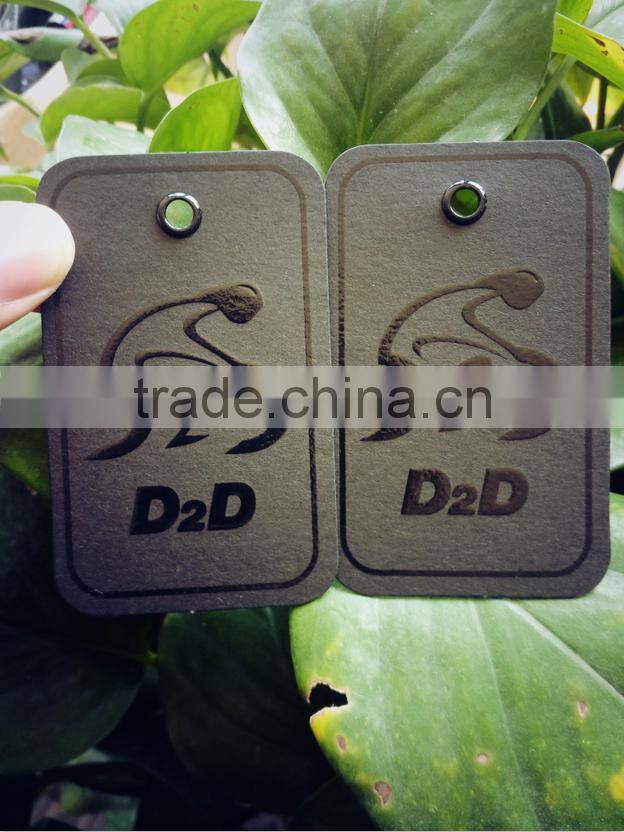 2017 Custom high quality garment Swing Tags Hang Tags with competitive price