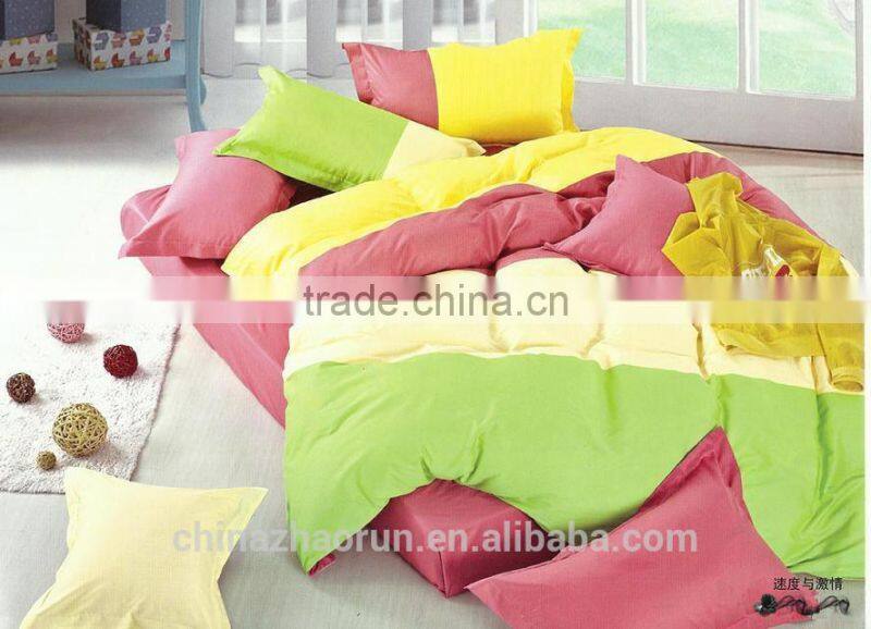 Korean assorted colours of cotton bedding set