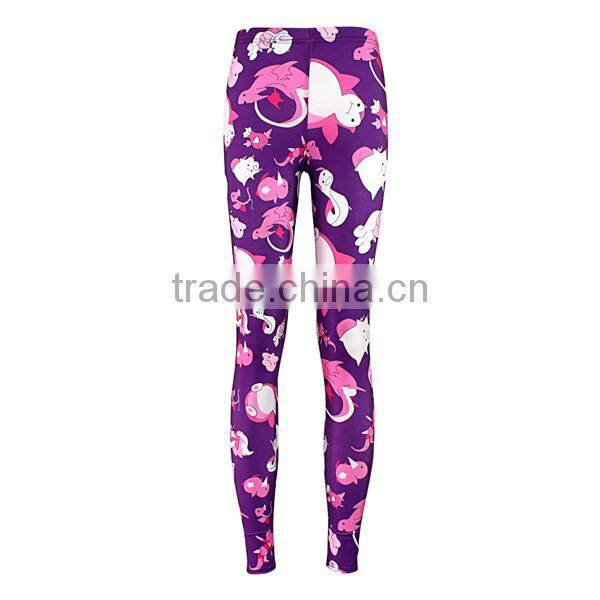 Young girl printed pantyhose tight with polyester content