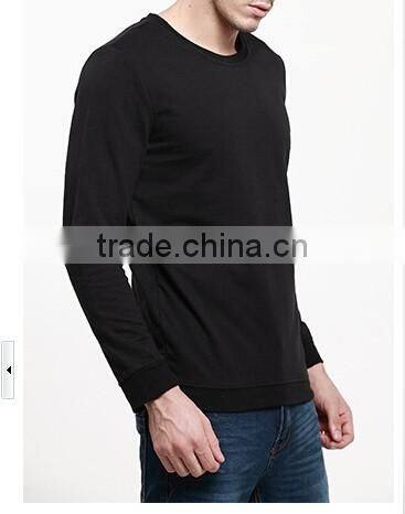 adult o-neck plain polyester/cotton sweatshirt custom wholesale from ningbo china