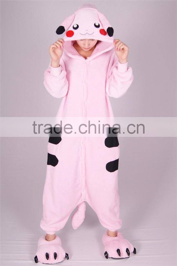 New Fashion Pikachu Adult Animal Women Sexy Ladies Jumpsuit Pajamas