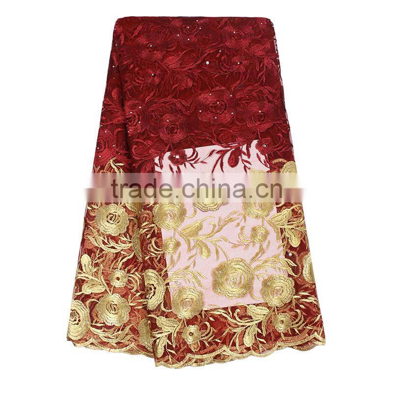 Amazon Hot Selling Premium Lace White Heavy African Voile Lace