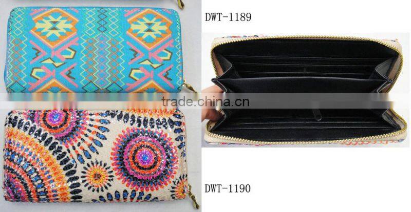 2016 new popular vogue canvas cotton hand purse