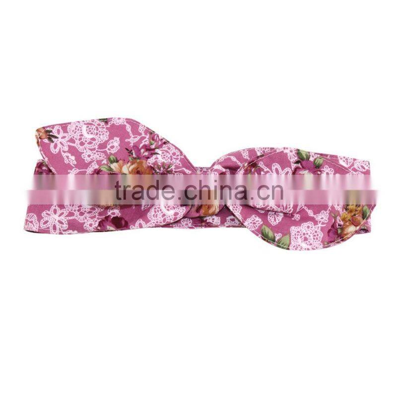 Cute girl hair accessories little princess pom pom bowknot headband hot sale