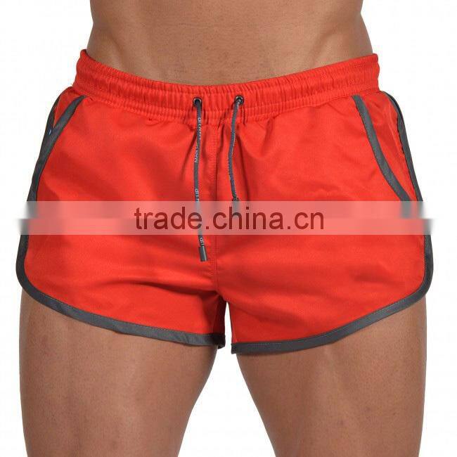 Mens Polyester Gym Workout Shorts sexy sport shorts