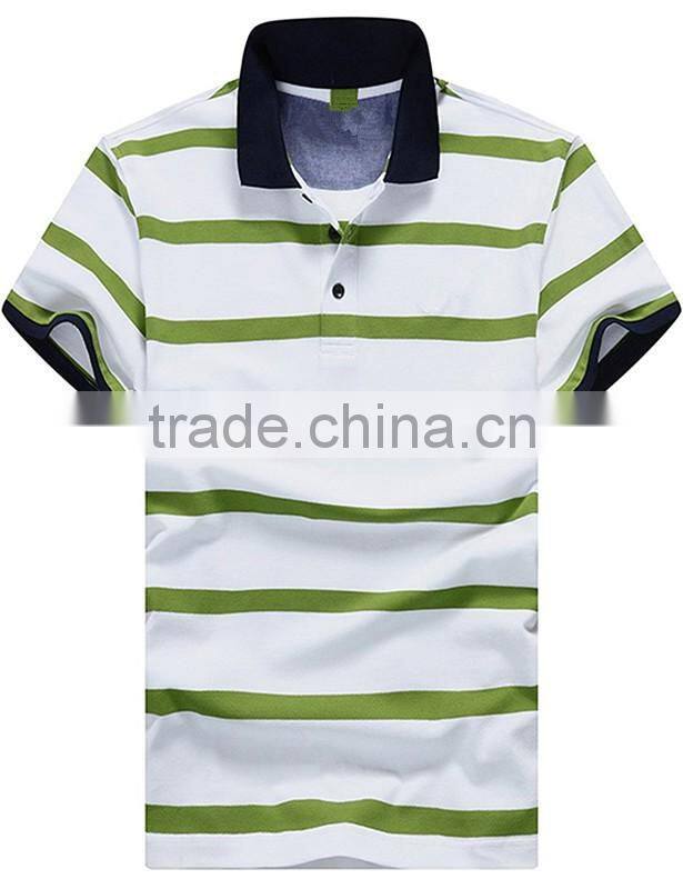 No design custom plain stripe polo shirt