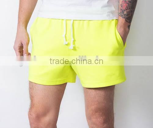 china wholesale hot-selling custom polyester/cotton gym shorts for men