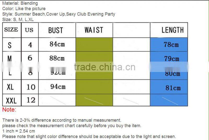 European and Ameican girls' Sexy Sleeveless Party Evening Summer Beach Dress