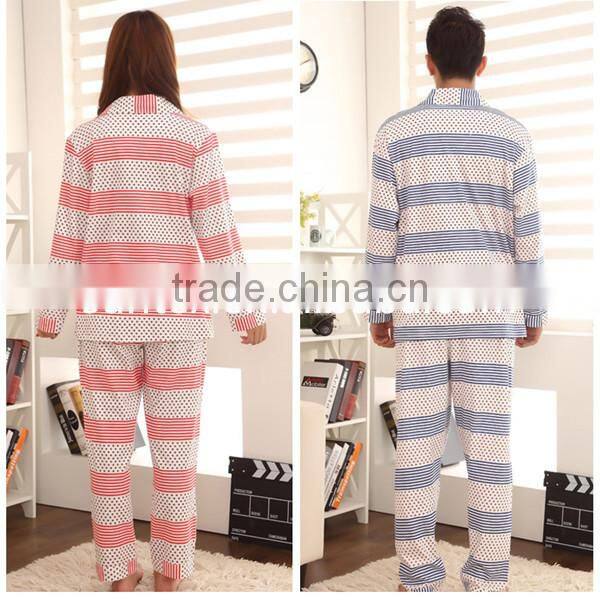 Custom Wholesale Multi-styles lover sleepwear Printed Casual Couple Pajamas