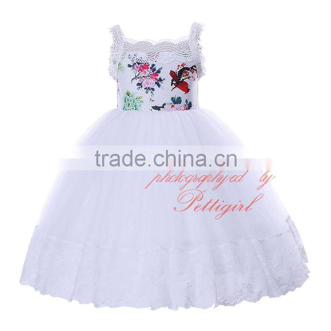 girls white summer dress flower girl skirts