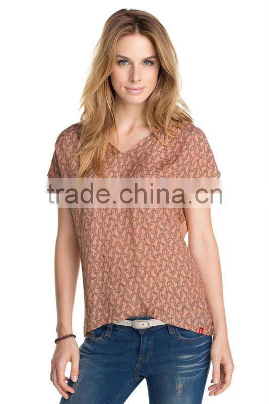 fabric and jersey chain pattern plain fitted t shirts design your own t shirt 13 hot sell women short sleeve t shirt