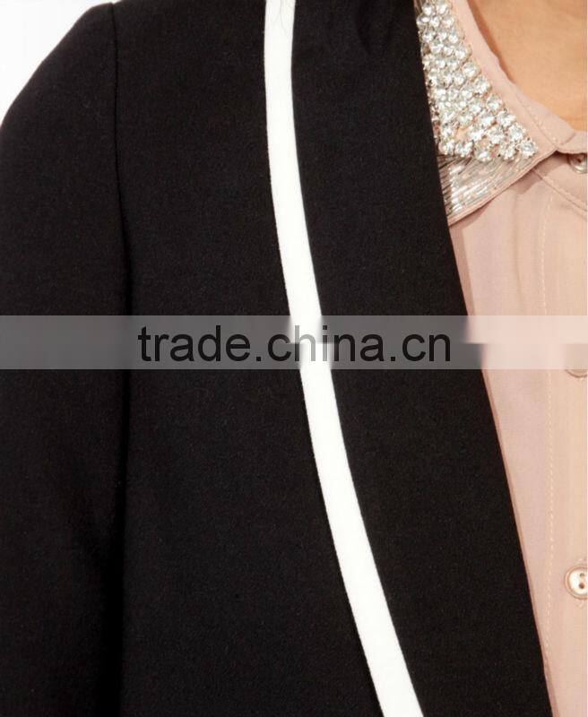 Ladies's Contrast Tuxedo Jacket