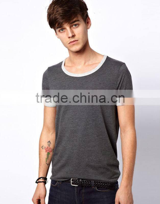 Contrast Trims Tee Shirts