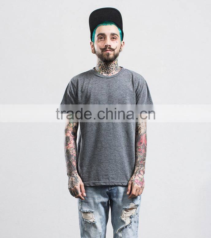 60%cotton 35polyester 5%spandex rayon slub cotton t-shirts for men