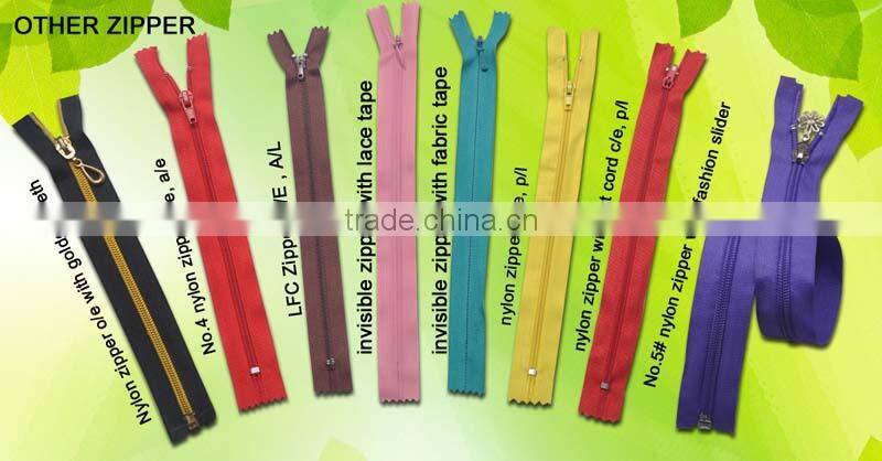 Colored Invisible Zipper Tape for Dress