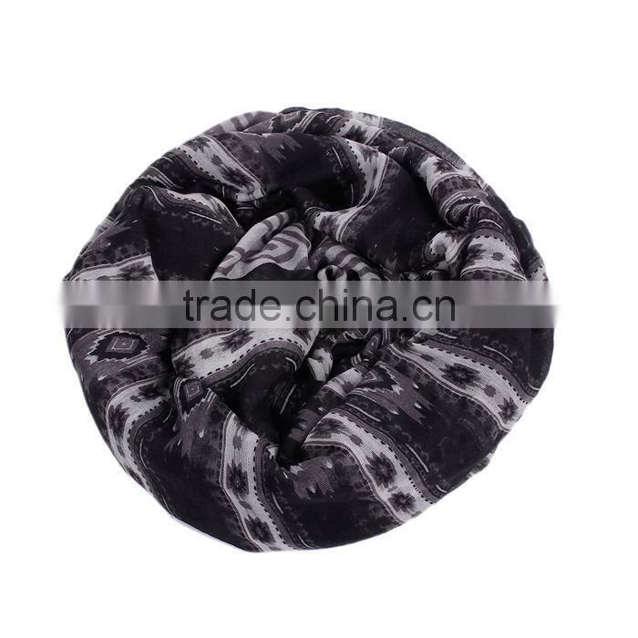 Voile Scarves & Wraps Rectangle Black Tassel Scarf 2017