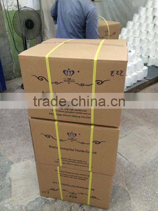 PVA raw white water soluble yarn 70 degree 60s/1 for knitting and weaving