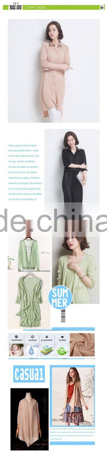 55% Linen 45% Viscose Blended Reactive dyeing Fabric Manufacturer