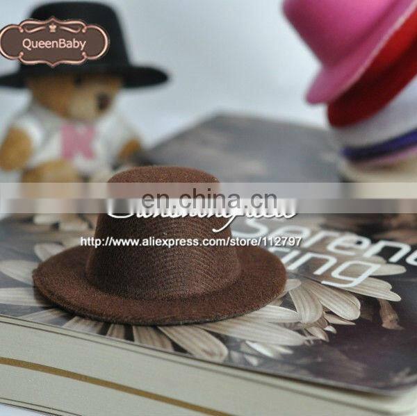 Red 2013 Hot Sale Promotion Cute 4" Mini Top Hat Baby Hats Felted Wool on sunshine field