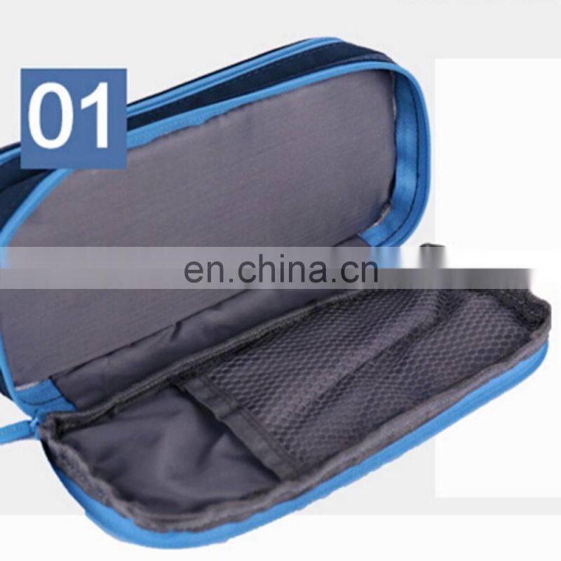 Canvas Durable Teenager Beautiful Double Zipper Pencil Bag