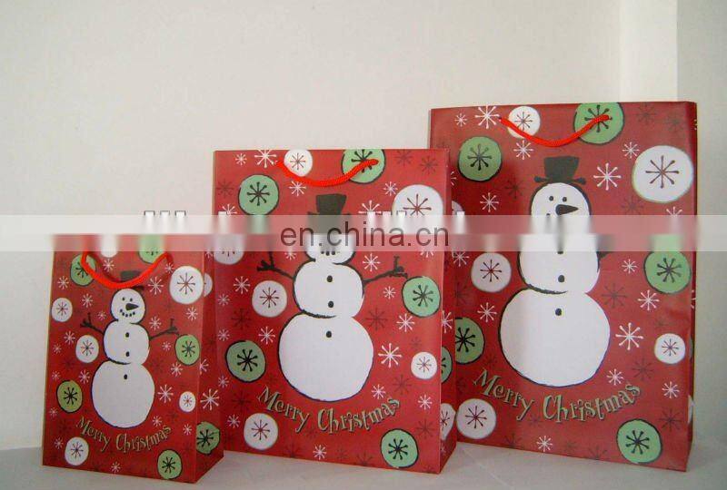 Plastic Christmas gift packaging bag