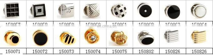 Gold plated metal studs Cufflinks Manufacture Alibaba wholesale